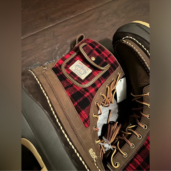 🥷🏿🥷🏿🥷🏿Polo Ralph Lauren Polo Country leather and Buffalo plaid boots.Brand new! - Picture 6 of 6